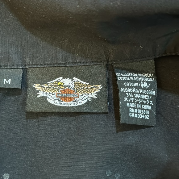 Harley Davidson black vest Size M - Picture 3 of 8